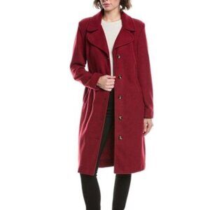 Cabi Brand Women's Small Coming In Hot Topper Long Coat Red Dress Coat CAbi